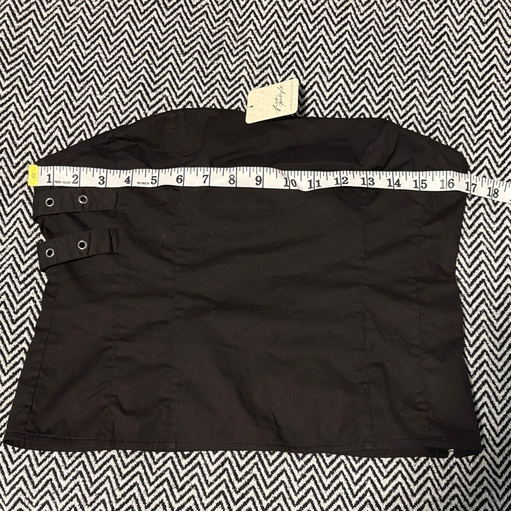 Free People Black Strapless Top - Picture 2 of 7